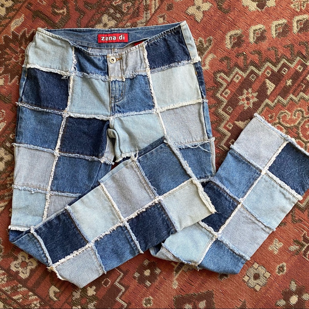 Vintage y2k Zana Di patchwork jeans